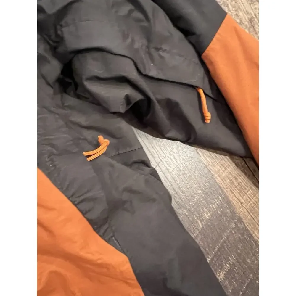 The North Face Brunt Orange Zip Up Jacket + Fleece Jkt Liner Men’s XL HYVent